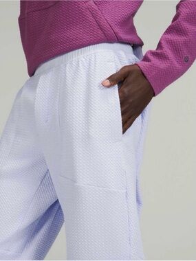 Lululemon At Ease Jogger Pants M Pastel Blue Cotton Soft $128